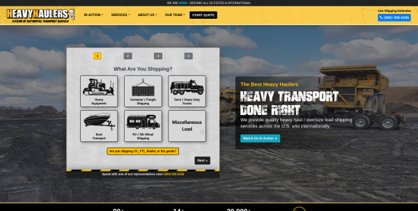 Heavy Haulers | GET A SHIPPING QUOTE! | Heavy Equipment Transport Specialists